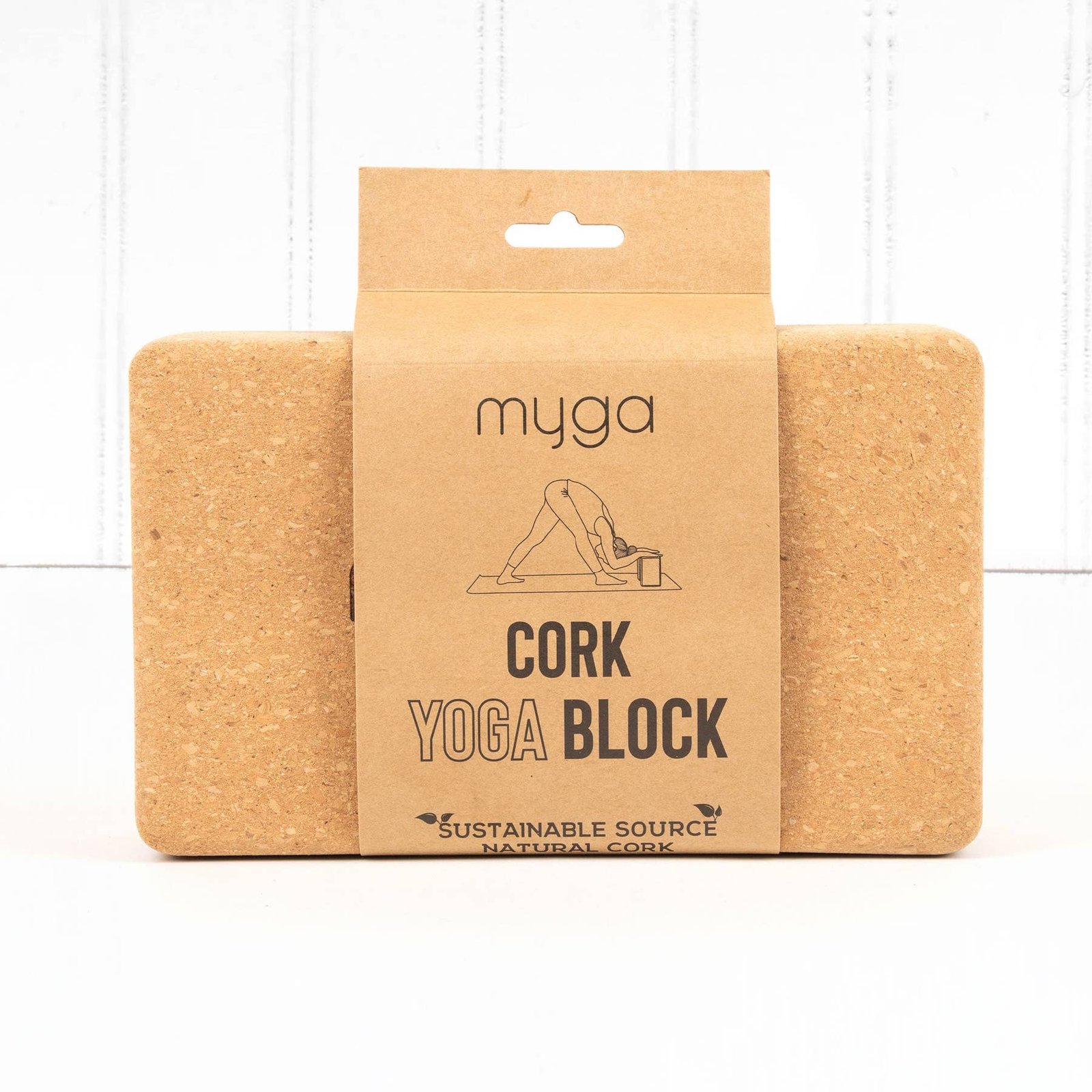 Myga Yogablock Kork 2er Set Yoga – Bild 2