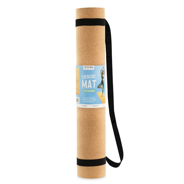 Spokey SAVASANA Kork-Yogamatte Fitness Yoga – Bild 8
